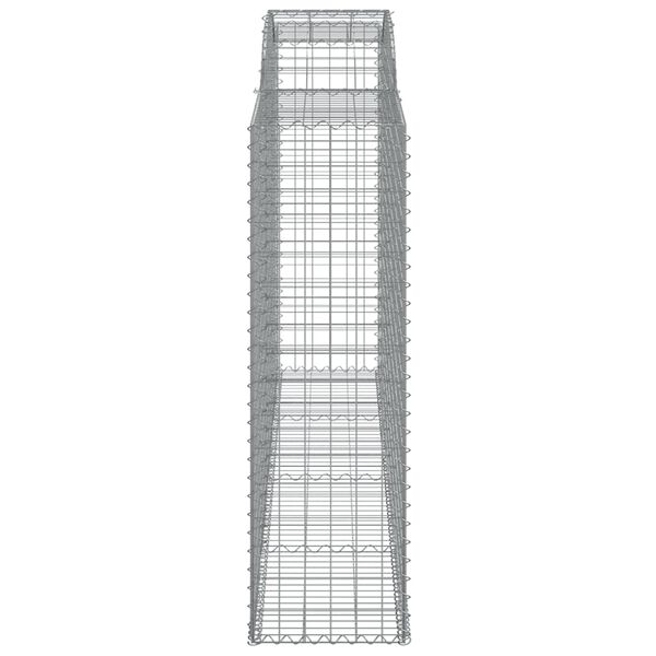 vidaXL Schanskorf gewelfd 300x50x160/180 cm gegalvaniseerd ijzer