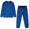vidaXL Kinderpyjama met lange mouwen 92 petroleumkleurig