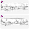 vidaXL Buiten bankenset met kussen 7 pcs Natuurlijk en Lichtgrijs