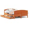 vidaXL Bedframe zonder matras massief grenenhout wasbruin 120x200 cm