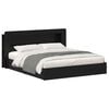 vidaXL Bedframe met opslag met lade Zwart 200 x 200 cm Bewerkt hout