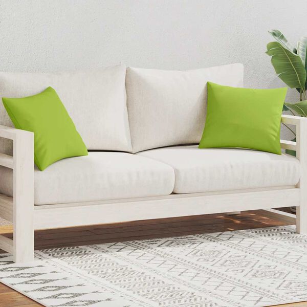 vidaXL Buitenkussens 45x45 cm appeltjesgroen 2 st