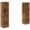 vidaXL Tv-meubelset 4 st Oud Hout Bewerkt hout