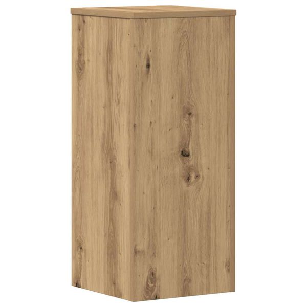vidaXL Plantenstandaards 2 st 30x30x70 cm hout artisanaal eiken