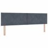 vidaXL Boxspringbed met matras Donkergrijs 180 x 200 cm Fluweel