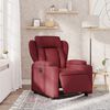 vidaXL Fauteuil verstelbaar elektrisch stof wijnrood