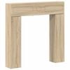 vidaXL Haardomlijsting Sonoma Eiken 102 x 18 x 100,5 cm Bewerkt hout