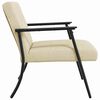 vidaXL Fauteuil Cr&egrave;me 59 x 75 x 78 cm Stof
