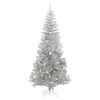 vidaXL Kerstboom met 300 LED met standaard Zilver 240 cm PET