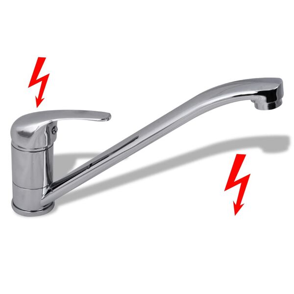 vidaXL Keuken mengkraan lage druk chroom