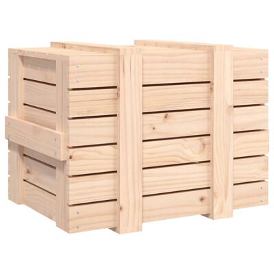 vidaXL Opbergbox 58x40,5x42 cm massief grenenhout