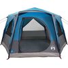 vidaXL Huisje Tent met dak Blauw en Grijs 333 x 317 x 194 cm