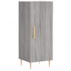 vidaXL Dressoir 34,5x34x90 cm bewerkt hout grijs sonoma eikenkleurig