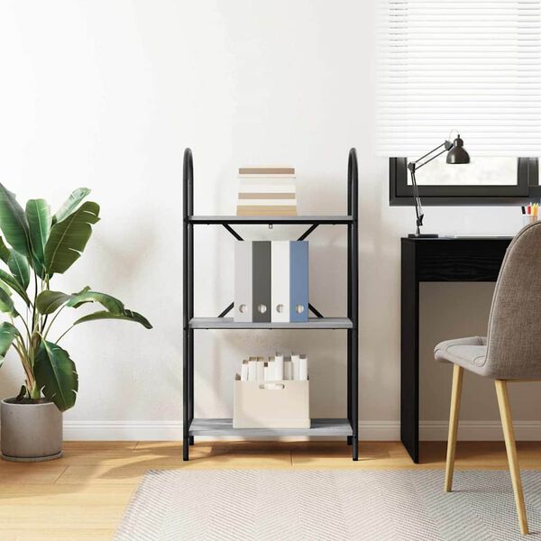 vidaXL Boekenkast Grijs Sonoma 60 x 30 x 109 cm Bewerkt hout