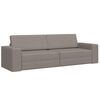 vidaXL Slaapbank Taupe 245 x 78 x 77 cm Stof
