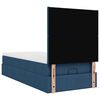 vidaXL Bed met matras 100x200 cm stof blauw