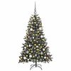 vidaXL Kunstkerstboom met 150 LED Groen 150 cm PVC en Plastic en Staal