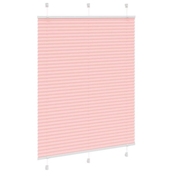 vidaXL Pliss&eacute; rolgordijn 105x150cm stofbreedte 104,4cm polyester roze