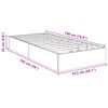 vidaXL Ottoman Bedframe Oudhout 75,5 x 190 cm Geconstrueerd hout