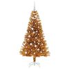 vidaXL Kerstboom met 150 LED met standaard Goud 150 cm PET