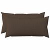 vidaXL Kussensloop 2 st HEERLEN Taupe 40 x 80 cm Stof