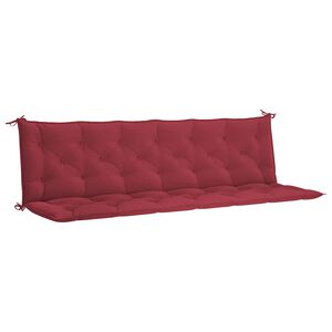 vidaXL Tuinbankkussen 200x(50+50)x7 cm oxford stof wijnrood