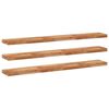 vidaXL Wandschappen 3 st zwevend olieafwerking 140x20x4 cm acaciahout