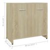 vidaXL Badkamerkast 60x33x61 cm bewerkt hout sonoma eikenkleurig