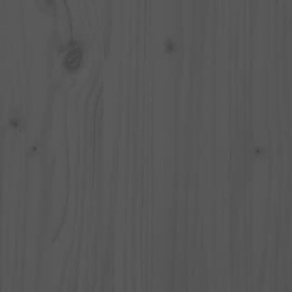 vidaXL Hoofdbord 145,5x4x100 cm massief grenenhout grijs