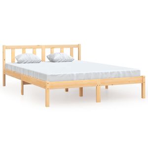 vidaXL Bedframe massief grenenhout 120x190 cm