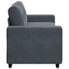 vidaXL Loveseat bank 140 cm fluweel donkergrijs
