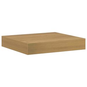 vidaXL Wandplank Wandgemonteerd Bruin 23 x 23,5 x 4 cm Bewerkt hout
