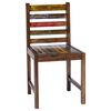 vidaXL Eetkamerstoelen 2 st massief gerecycled hout
