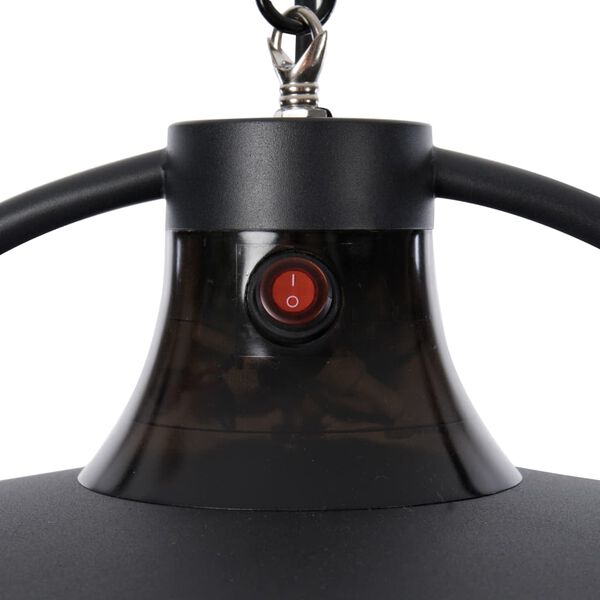 Sunred Hangende terrasverwarmer Retro 2100 W halogeen zwart RSH17