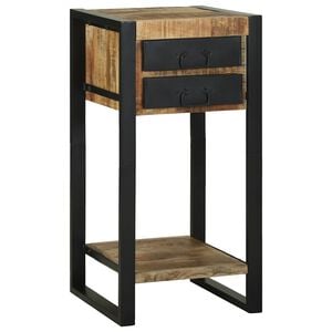 vidaXL Bijzettafel Bruin 40 x 40 x 80 cm Massief Mango Hout
