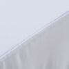 vidaXL 2 st Tafelhoezen stretch met rok 243x76x74 cm wit
