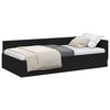 vidaXL Hoekbedframe met hoofdeinde Zwart 90 cm x 190 cm Fluweel