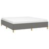 vidaXL Bedframe zonder matras stof donkergrijs 180x200 cm