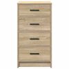 vidaXL Dressoir met lade Sonoma eiken 40 x 41 x 75 cm Bewerkt hout