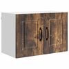 vidaXL Keukenkast 2 pcs Gerookt eiken 60 x 31 x 40 cm Bewerkt hout
