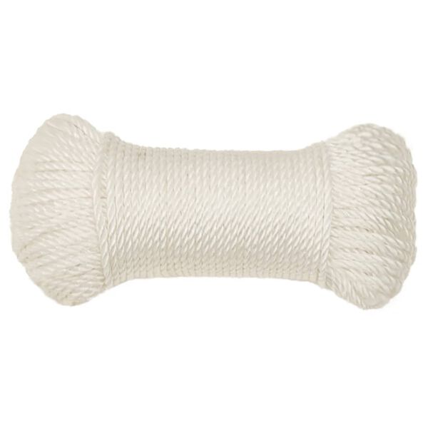 vidaXL Werktouw 8 mm 50 m polypropeen wit