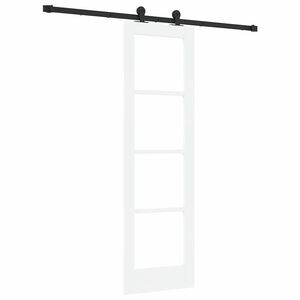 vidaXL Schuifdeur ORKDAL Wit en zwart 61 x 198,5 cm