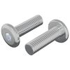 vidaXL Bout 2 pcs Zilver 8 x 25 mm Staal