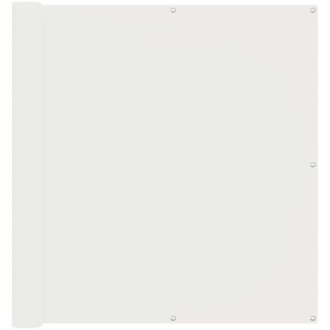 vidaXL Balkon Scherm Wit 110 x 1000 cm Oxford Stof