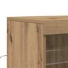 vidaXL LED Sideboard Artisan Eiken 41 x 37 x 67 cm Bewerkt hout