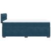 vidaXL Boxspring met matras fluweel donkerblauw 100x200 cm