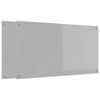vidaXL Keukenachterwand 2 st Lichtgrijs 110 x 60 cm gehard glas