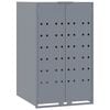 vidaXL Containerberging voor 1 container 69x79x117 cm staal grijs