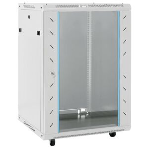 vidaXL Netwerkkast met draaiwieltjes 15U 19" IP20 60x45x86 cm