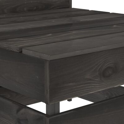 vidaXL Tuinbank 4-zits grijs geïmpregneerd grenenhout
